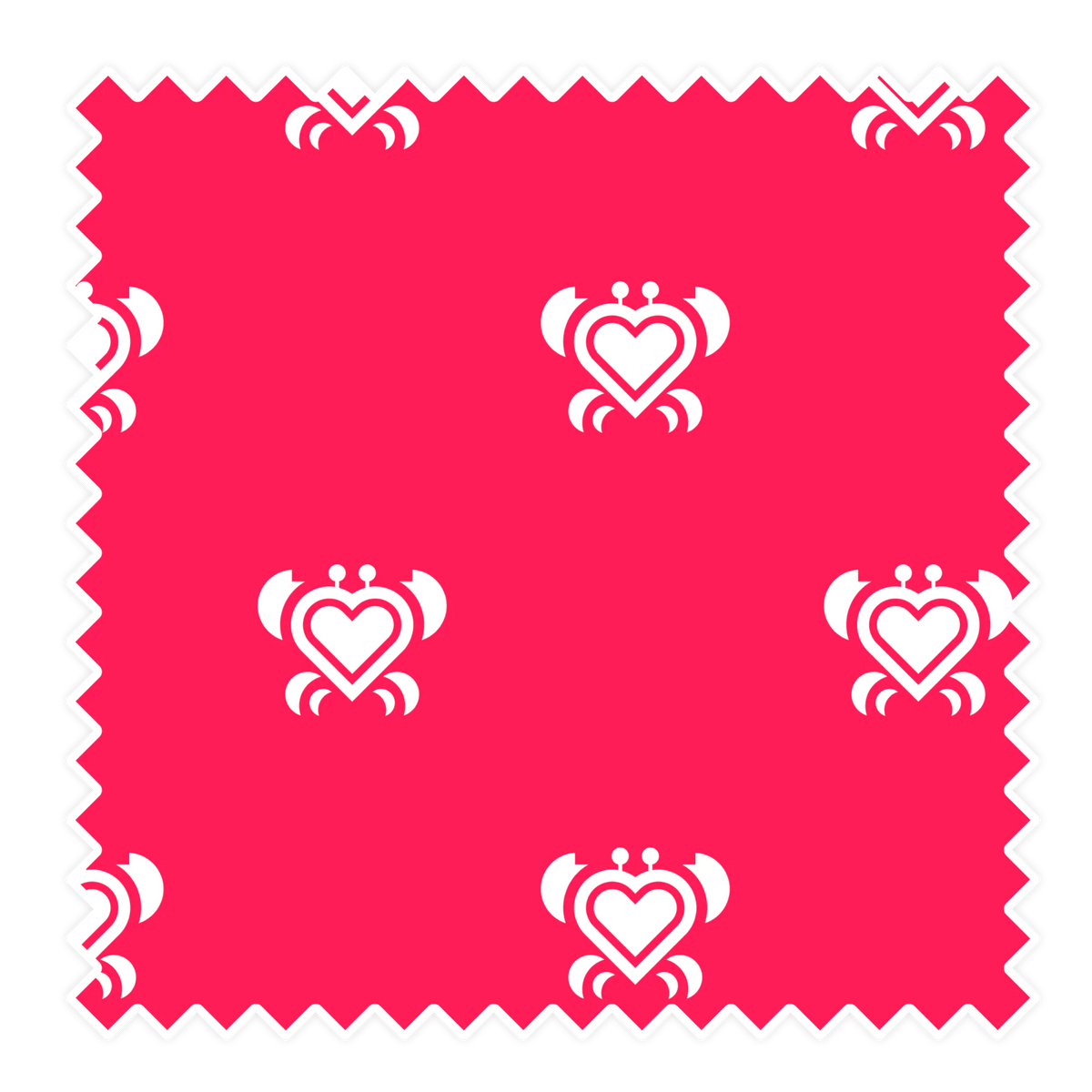 Nachhaltige Badehose aus recyceltem Material – Muster Crabby Crab von Noah*s Ocean.