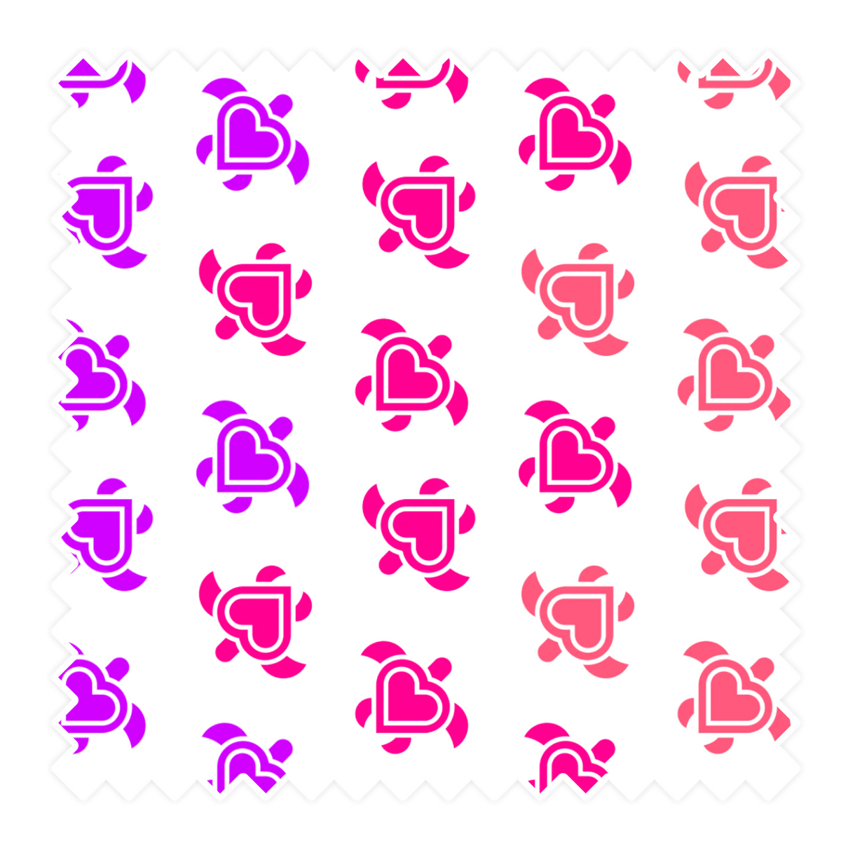 Nachhaltige Badehose aus recyceltem Material – Muster Love Turtles von Noah*s Ocean.