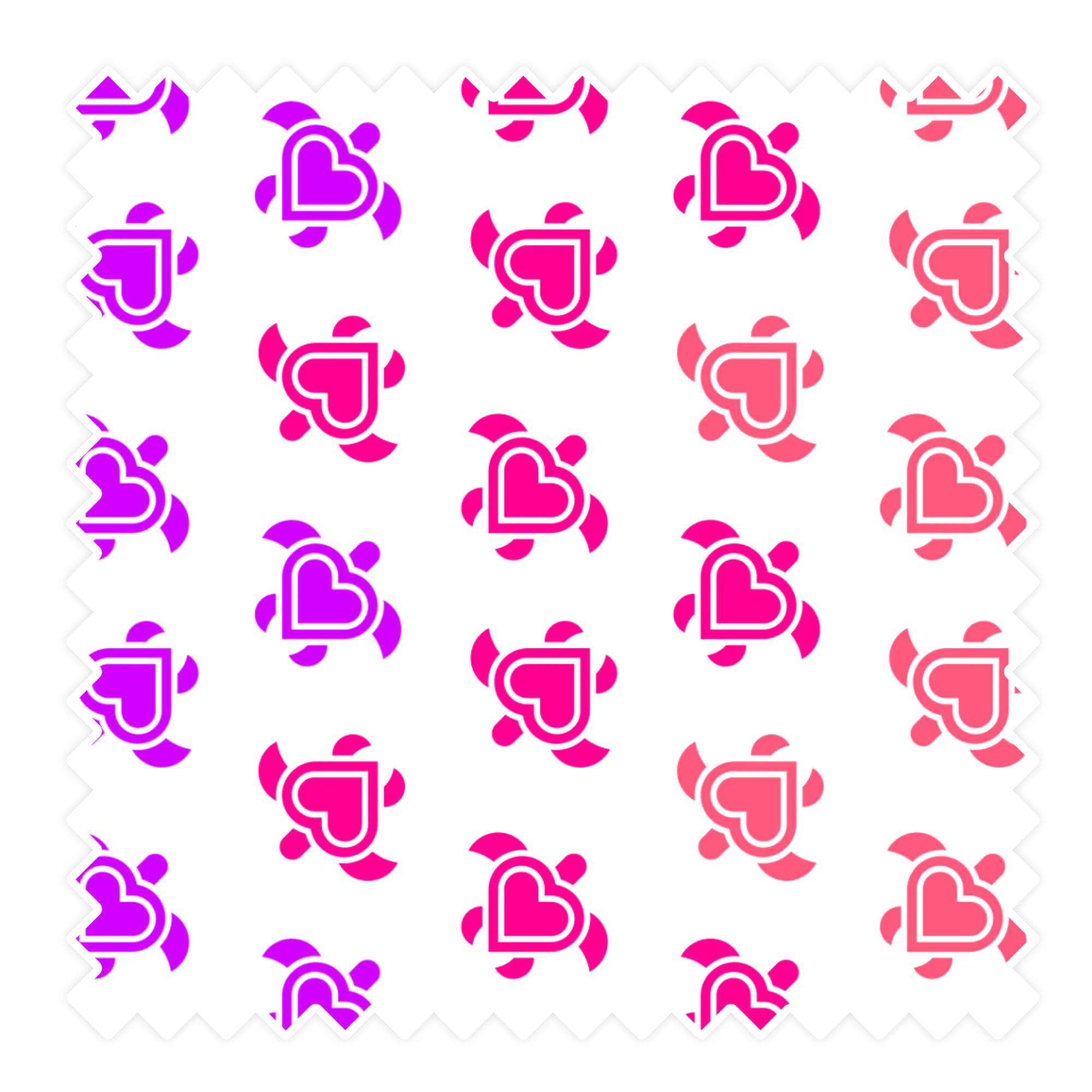 Nachhaltige Badehose aus recyceltem Material – Muster Love Turtles von Noah*s Ocean.