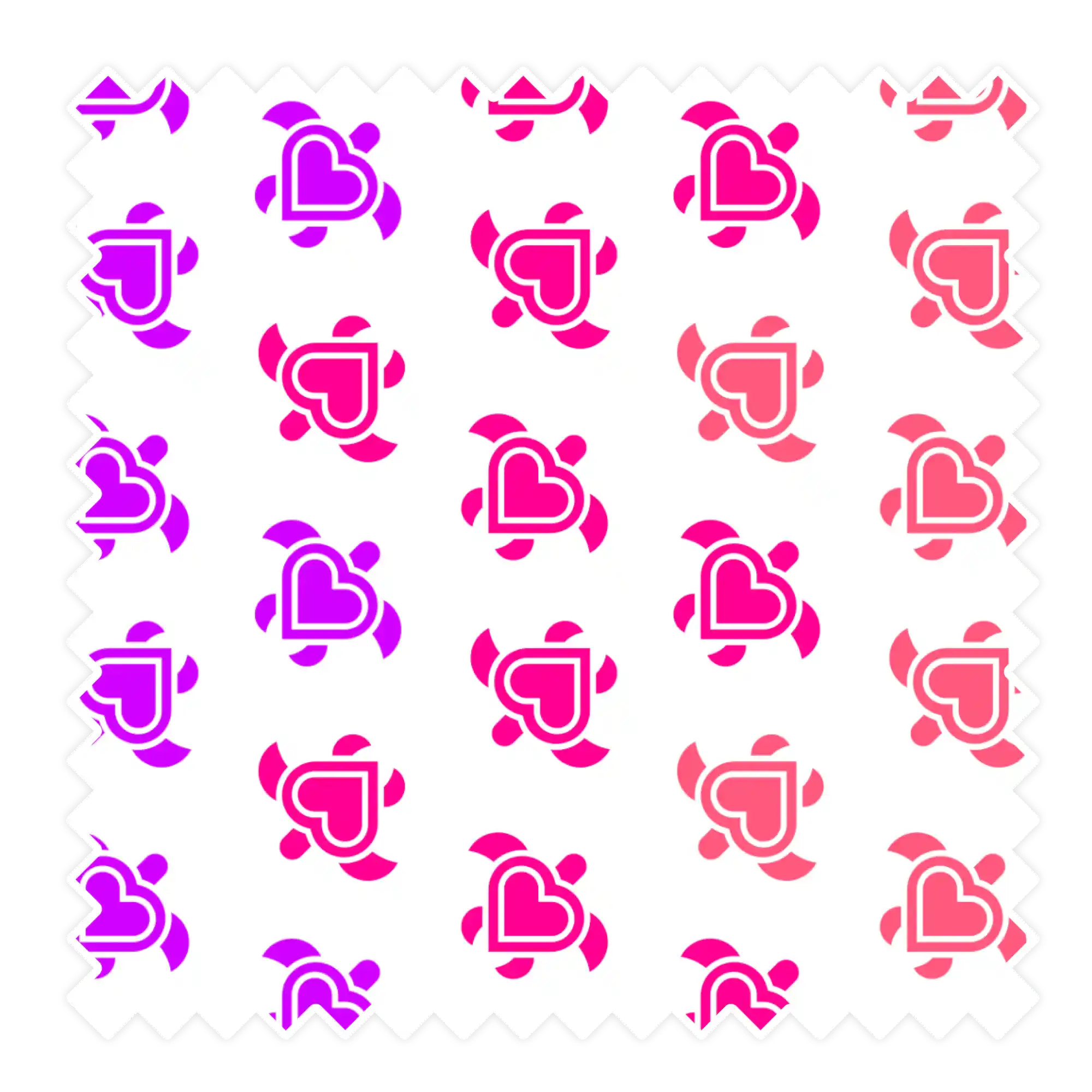 Nachhaltige Badehose aus recyceltem Material – Muster Love Turtles von Noah*s Ocean.