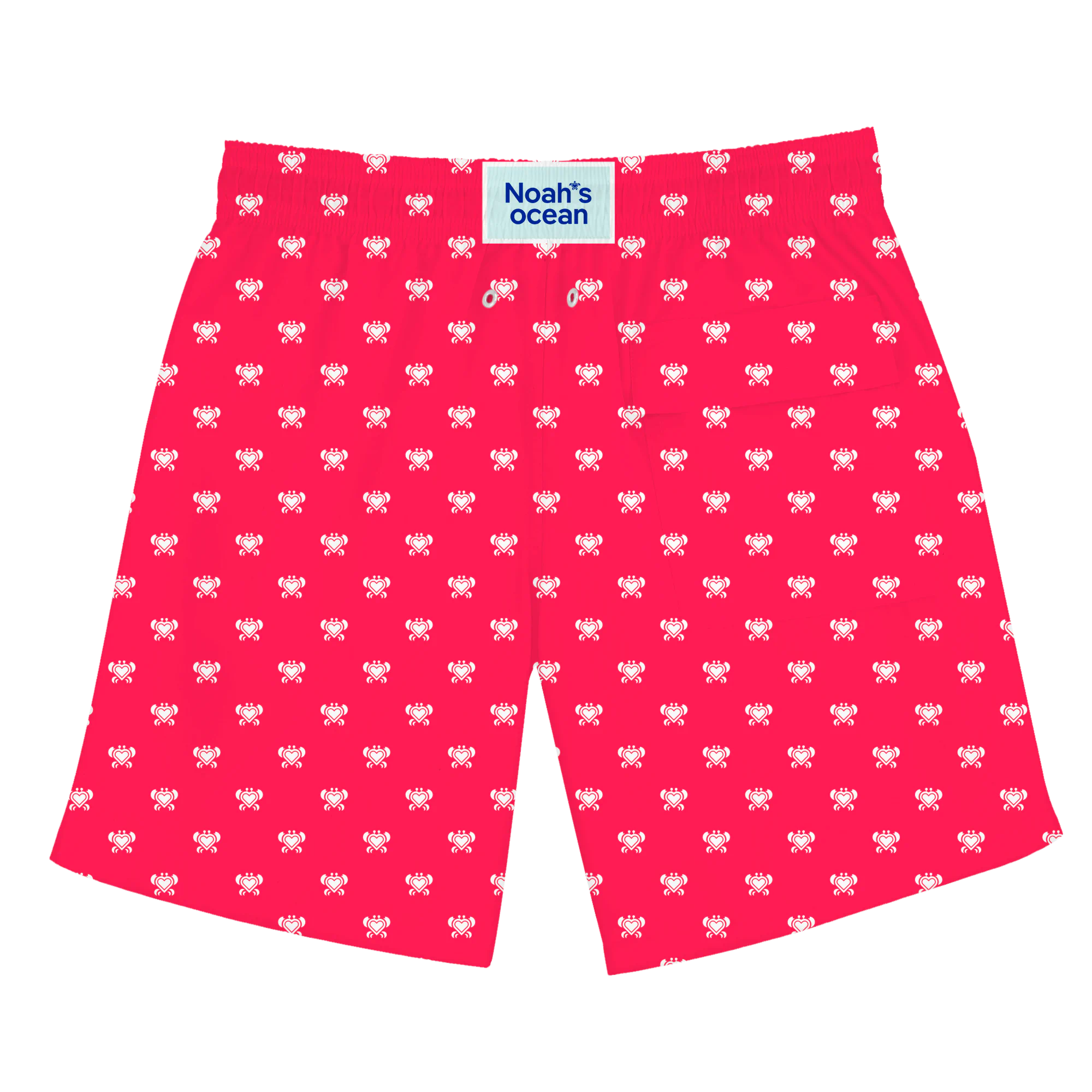 Nachhaltige Herren-Badehose aus recyceltem Material – Modell Crabby Crab von Noah*s Ocean.