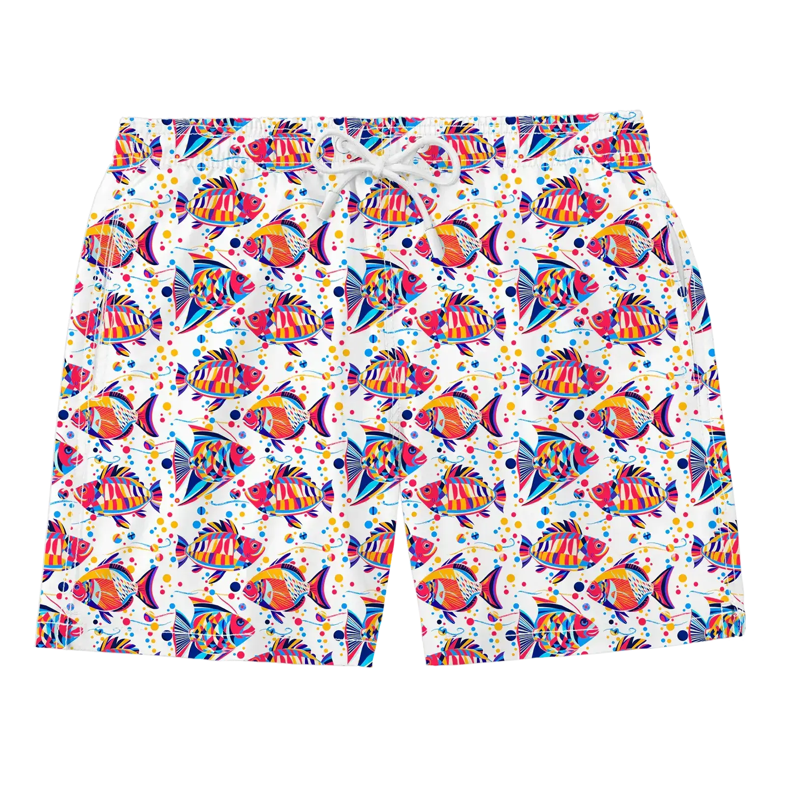 Nachhaltige Herren-Badehose aus recyceltem Material – Modell Funky Fish von Noah*s Ocean.
