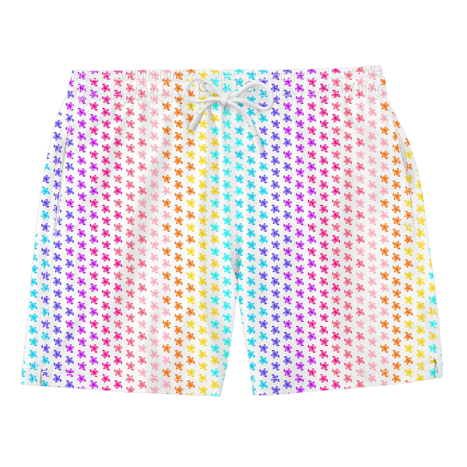 Nachhaltige Herren-Badehose aus recyceltem Material – Modell Love Turtles von Noah*s Ocean.