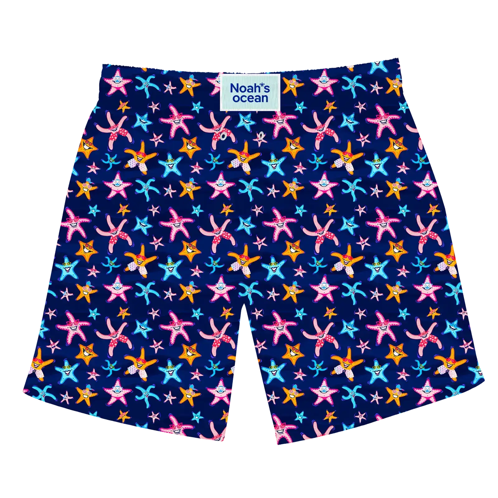 Nachhaltige Herren-Badehose aus recyceltem Material – Modell Super Starfish von Noah*s Ocean.