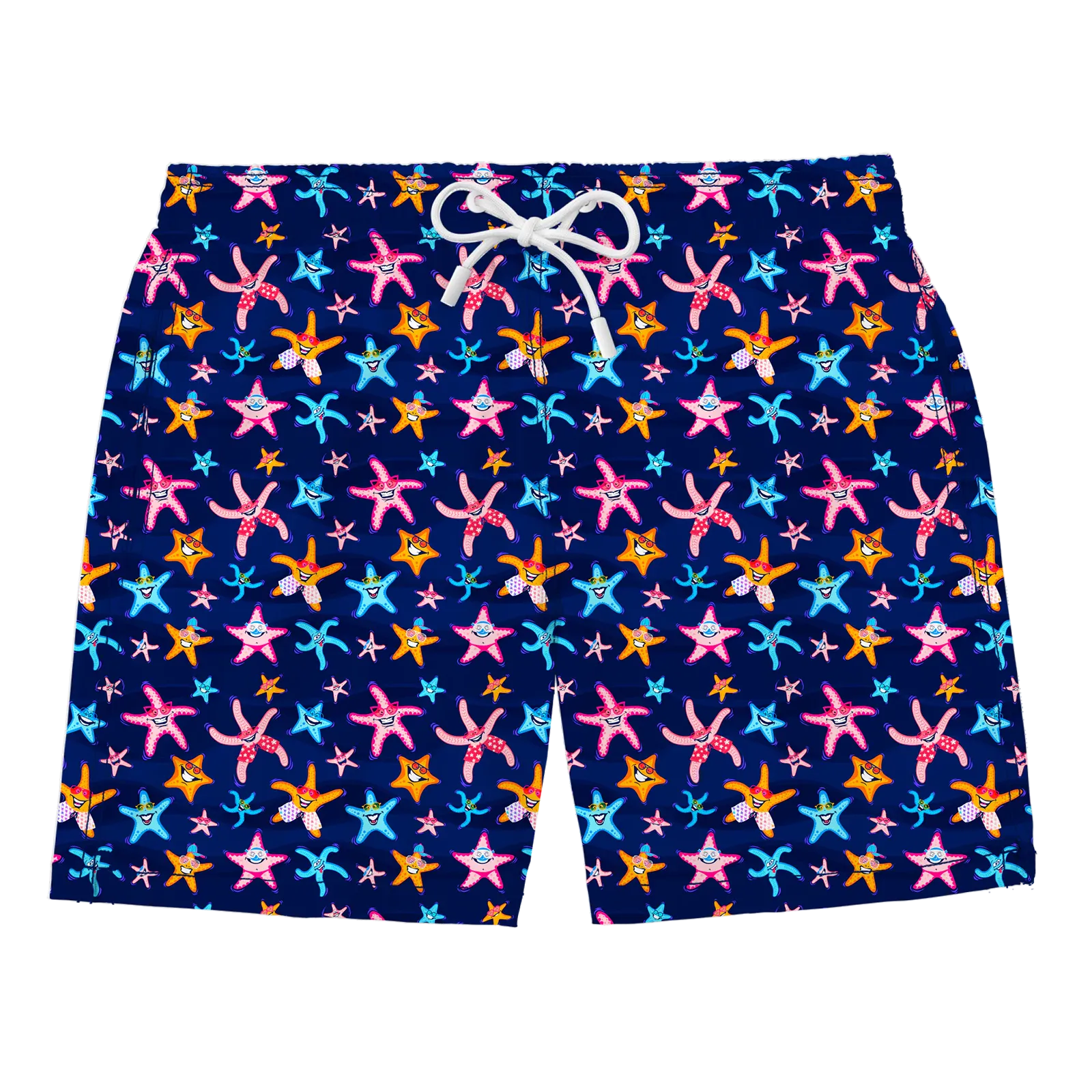 Nachhaltige Herren-Badehose aus recyceltem Material – Modell Super Starfish von Noah*s Ocean.