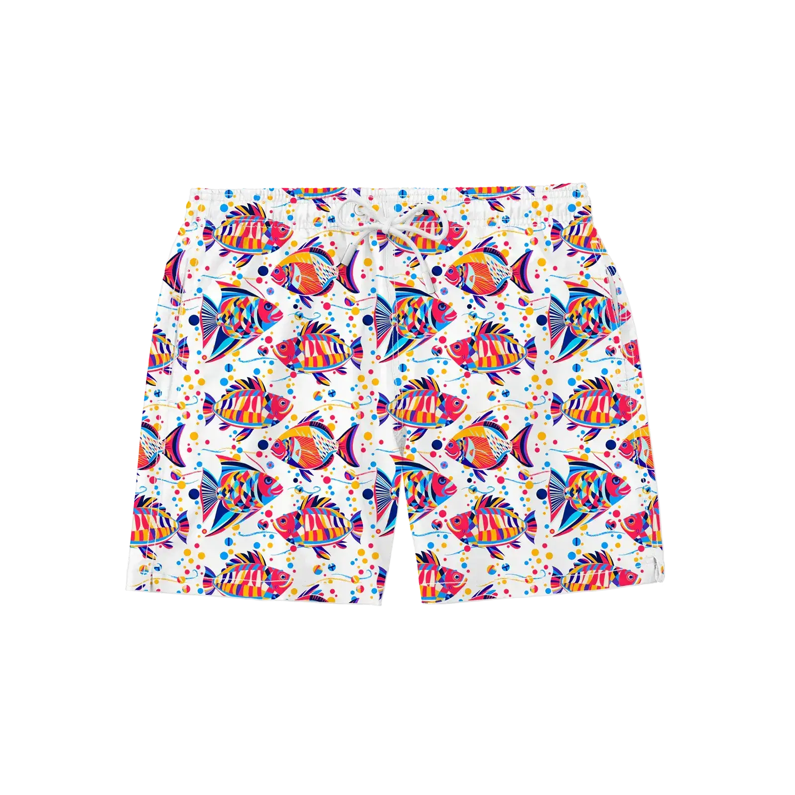 Nachhaltige Kinder-Badehose aus recyceltem Material – Modell Funky Fish von Noah*s Ocean.