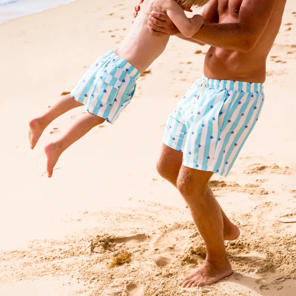 Turtles Love Lines Papa und Sohn Badehosen Bundle